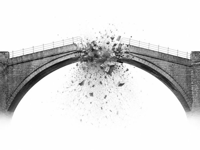 Der Bruch der Brücke