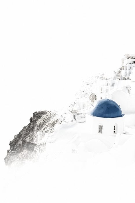 Die Klippen von Santorini