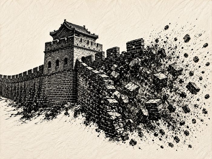 Die Zerstörung der Großen Mauer