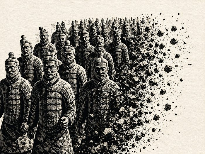 Zerfall der Kriegerformation