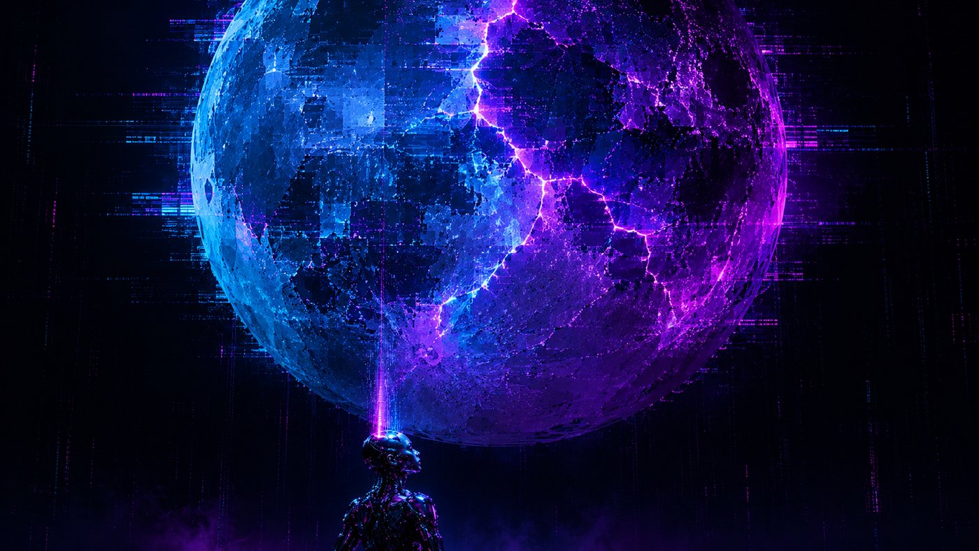 Der Synthwave-Mond