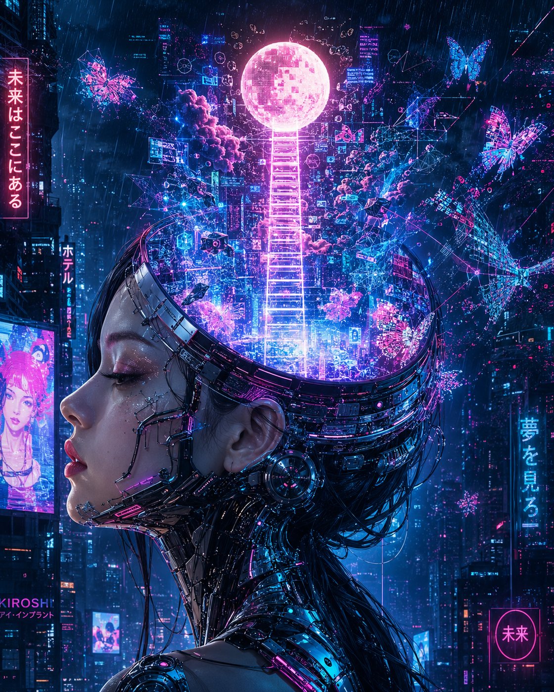 Fokus auf Technologie und Neon
