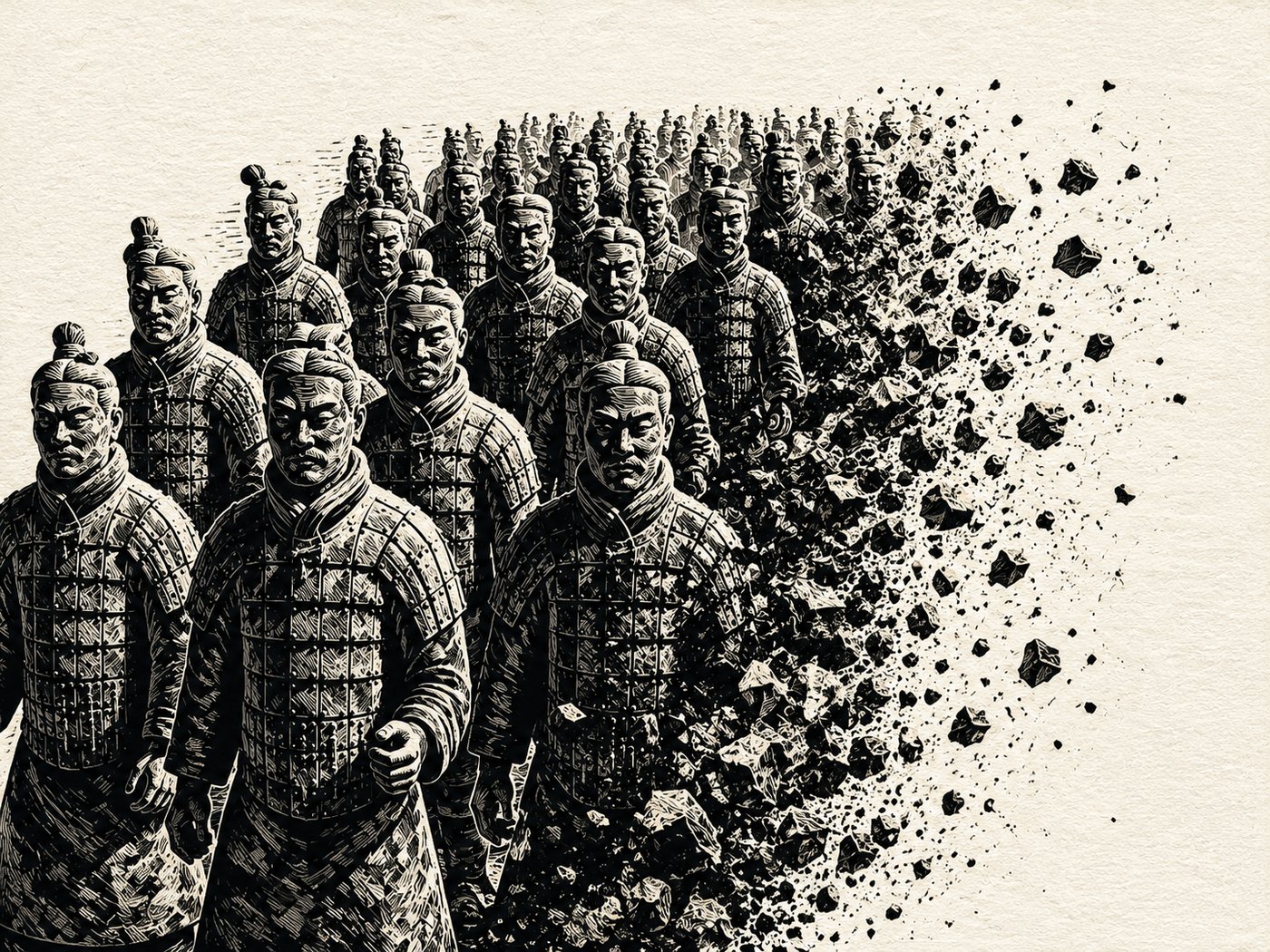 Zerfall der Kriegerformation