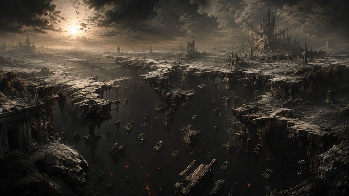 Der zerfallende Kosmos (Dystopischer Surrealismus)
