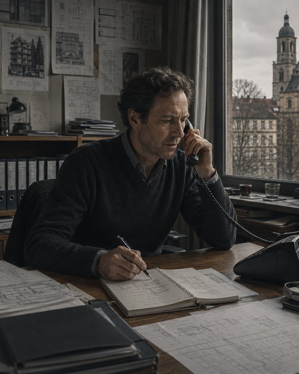 Der Architekt am Telefon
