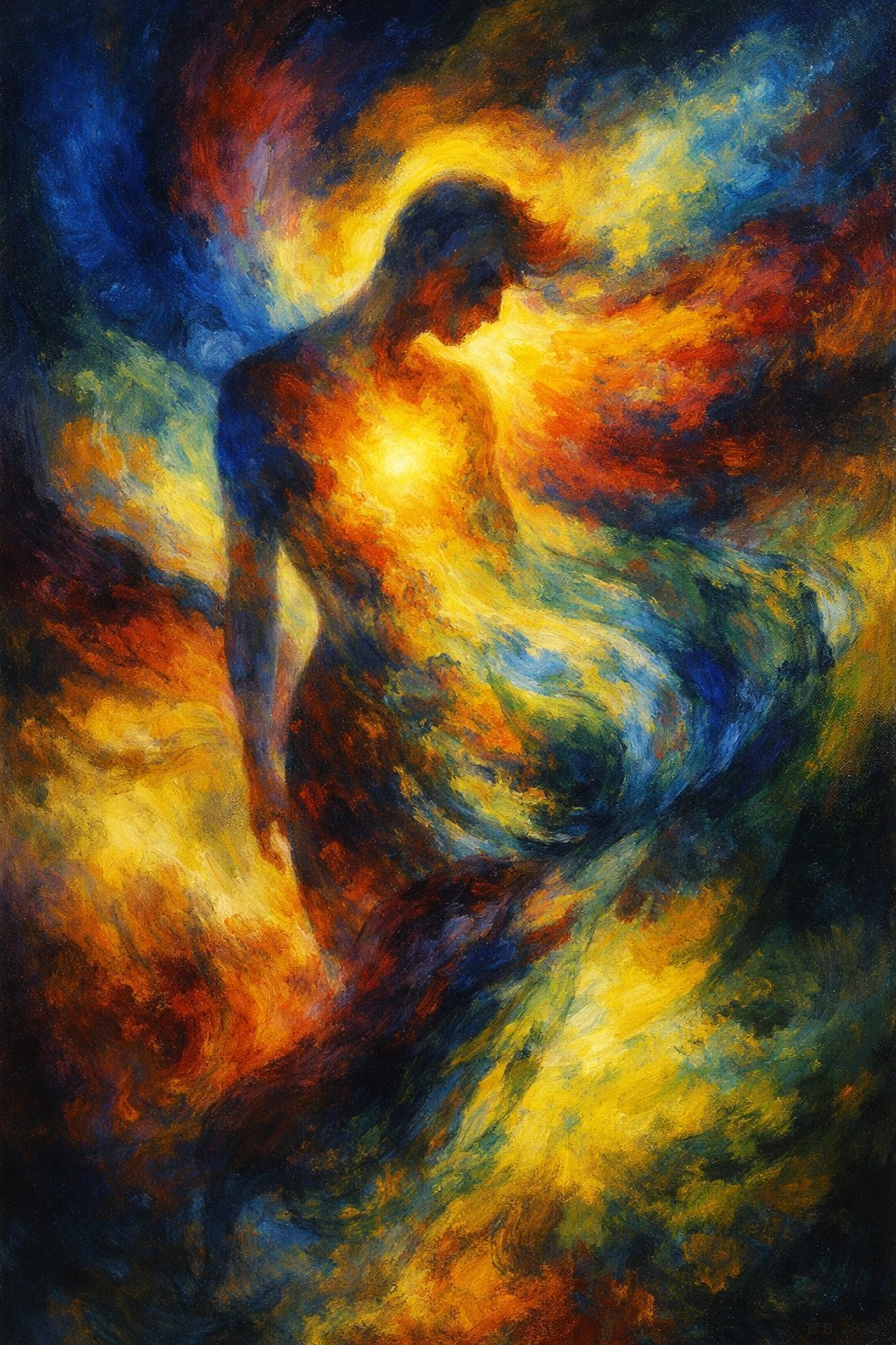 Abstrakte Transformation von Licht und Farbe III